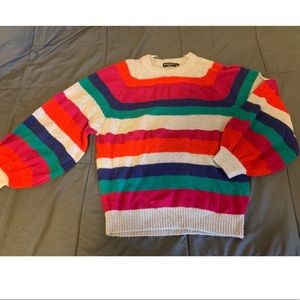 Striped oversized sweater